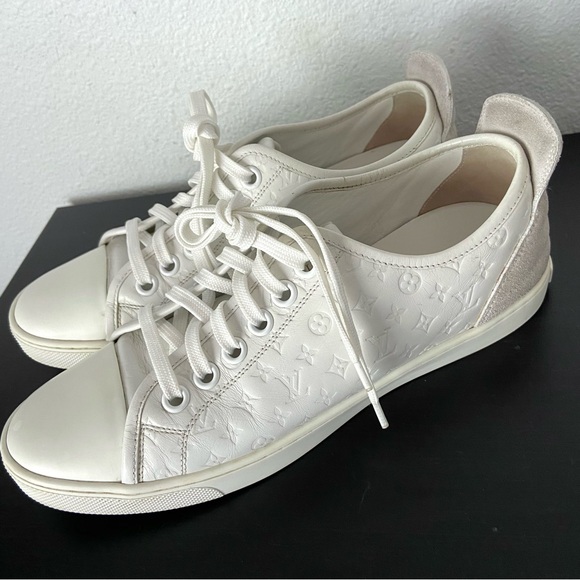 Louis Vuitton LV Monogram Low Top Leather Sneakers - Picture 4 of 11